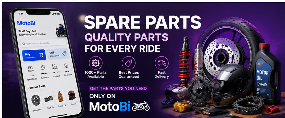 Find quality spare parts for every ride with MotoBi.