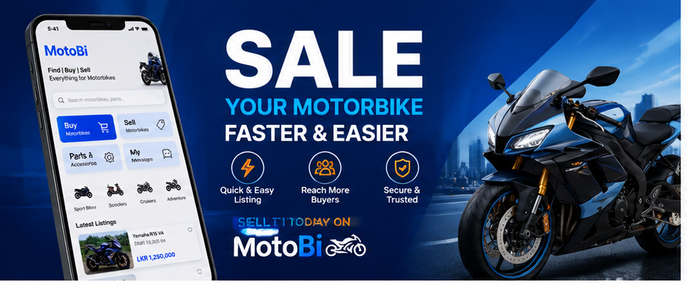 Sell your motorbike faster and easier with MotoBi.
